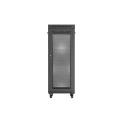 RACK CABINET 19" FREE-STANDING 32U/600X800 (FLAT PACK) WITH MESH DOOR LCD BLACK LANBERG