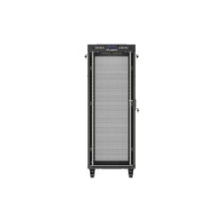 RACK CABINET 19" FREE-STANDING 32U/600X800 (FLAT PACK) WITH MESH DOOR LCD BLACK LANBERG