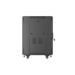RACK CABINET 19" FREE-STANDING 15U/600X600 (FLAT PACK) WITH MESH DOOR BLACK LANBERG