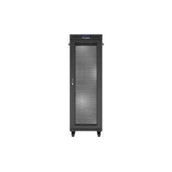 RACK CABINET 19" FREE-STANDING 37U/600X600 (FLAT PACK) WITH MESH DOOR LCD BLACK LANBERG