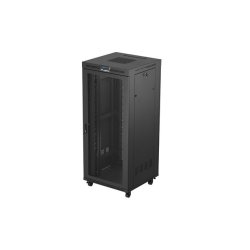 RACK CABINET 19" FREE-STANDING 37U/800X800 (FLAT PACK) WITH MESH DOOR LCD BLACK LANBERG
