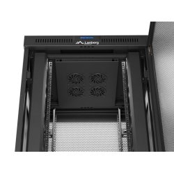 RACK CABINET 19" FREE-STANDING 37U/800X800 (FLAT PACK) WITH MESH DOOR LCD BLACK LANBERG