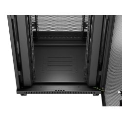 RACK CABINET 19" FREE-STANDING 37U/800X800 (FLAT PACK) WITH MESH DOOR LCD BLACK LANBERG