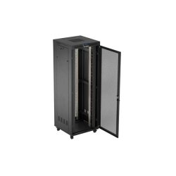 RACK CABINET 19" FREE-STANDING 47U/800X800 (FLAT PACK) WITH MESH DOOR LCD BLACK LANBERG