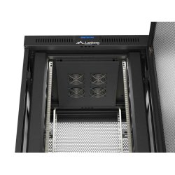 RACK CABINET 19" FREE-STANDING 47U/800X800 (FLAT PACK) WITH MESH DOOR LCD BLACK LANBERG