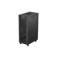 RACK CABINET 19" FREE-STANDING 32U/600X1000 (FLAT PACK) WITH MESH DOOR LCD BLACK LANBERG