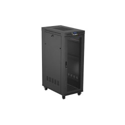 RACK CABINET 19" FREE-STANDING 32U/600X1000 (FLAT PACK) WITH MESH DOOR LCD BLACK LANBERG