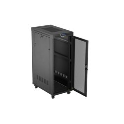 RACK CABINET 19" FREE-STANDING 32U/600X1000 (FLAT PACK) WITH MESH DOOR LCD BLACK LANBERG