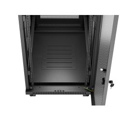RACK CABINET 19" FREE-STANDING 32U/600X1000 (FLAT PACK) WITH MESH DOOR LCD BLACK LANBERG