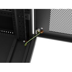 RACK CABINET 19" FREE-STANDING 32U/600X1000 (FLAT PACK) WITH MESH DOOR LCD BLACK LANBERG