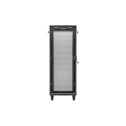 RACK CABINET 19" FREE-STANDING 32U/600X1000 (FLAT PACK) WITH MESH DOOR LCD BLACK LANBERG
