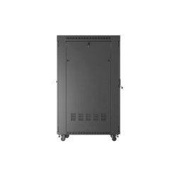 RACK CABINET 19" FREE-STANDING 32U/600X1000 (FLAT PACK) WITH GLASS DOOR LCD BLACK LANBERG