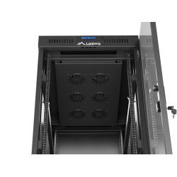 RACK CABINET 19" FREE-STANDING 32U/600X1000 (FLAT PACK) WITH GLASS DOOR LCD BLACK LANBERG