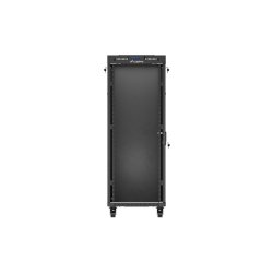 RACK CABINET 19" FREE-STANDING 32U/600X1000 (FLAT PACK) WITH GLASS DOOR LCD BLACK LANBERG