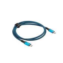 USB-C M/M 4.0 CABLE 0.5M 240W 8K 60HZ BLACK-BLUE LANBERG