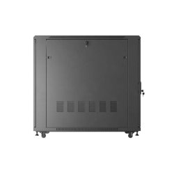 RACK CABINET 19" FREE-STANDING 22U/600X1200 (FLAT PACK) WITH GLASS DOOR BLACK LANBERG