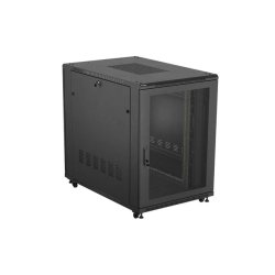 RACK CABINET 19" FREE-STANDING 22U/800X1200 (FLAT PACK) WITH MESH DOOR BLACK LANBERG