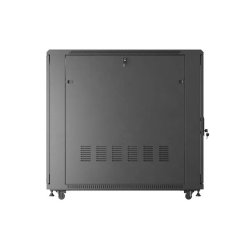 RACK CABINET 19" FREE-STANDING 22U/800X1200 (FLAT PACK) WITH MESH DOOR BLACK LANBERG