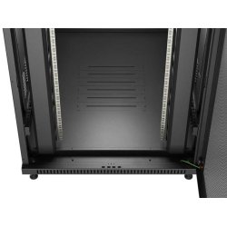 RACK CABINET 19" FREE-STANDING 22U/800X1200 (FLAT PACK) WITH MESH DOOR BLACK LANBERG