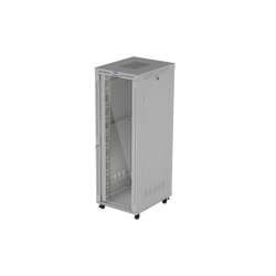 RACK CABINET 19" FREE-STANDING 47U/800X1000 (FLAT PACK) WITH GLASS DOOR LCD GREY LANBERG V2