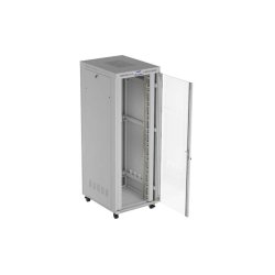 RACK CABINET 19" FREE-STANDING 47U/800X1000 (FLAT PACK) WITH GLASS DOOR LCD GREY LANBERG V2