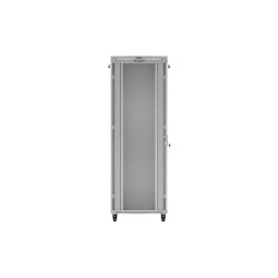 RACK CABINET 19" FREE-STANDING 47U/800X1000 (FLAT PACK) WITH GLASS DOOR LCD GREY LANBERG V2