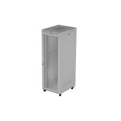 RACK CABINET 19" FREE-STANDING 47U/800X1000 (FLAT PACK) WITH MESH DOOR LCD GREY LANBERG V2