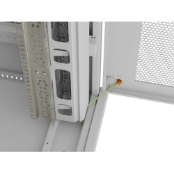 RACK CABINET 19" FREE-STANDING 47U/800X1000 (FLAT PACK) WITH MESH DOOR LCD GREY LANBERG V2