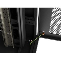RACK CABINET 19" FREE-STANDING 47U/800X1200 (FLAT PACK) WITH MESH DOOR LCD BLACK LANBERG V2