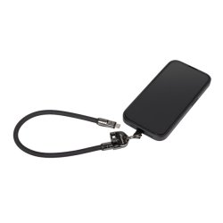 USB-C M/M LANYARD / KEYCHAIN CABLE 0.3M 240W BLACK LANBERG