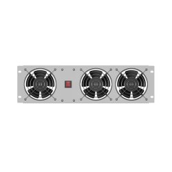 VERTICAL VENTILATION PANEL 19" 3U FOR RACK THREE FANS 230V GREY LANBERG