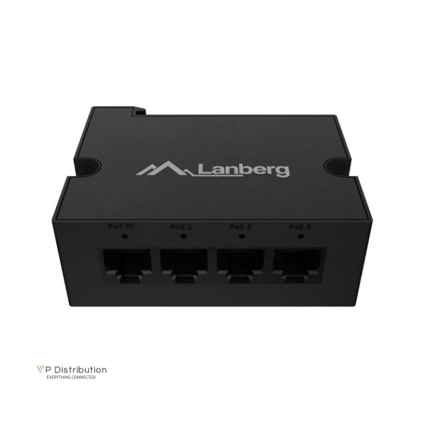 SWITCH POE EXTENDER DIN-FE4-AT-30W 1XIN 3XOUT FAST ETHERNET DIN RAIL AT 30W METAL CLIPS LANBERG