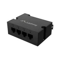 SWITCH POE EXTENDER DIN-FE4-AT-30W 1XIN 3XOUT FAST ETHERNET DIN RAIL AT 30W METAL CLIPS LANBERG