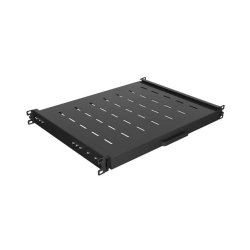 SLIDING SHELF FOR 19" RACK CABINETS 350MM BLACK LANBERG (1U/445X350MM, LOAD CAPACITY UP TO 35KG)
