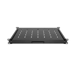 SLIDING SHELF FOR 19" RACK CABINETS 350MM BLACK LANBERG (1U/445X350MM, LOAD CAPACITY UP TO 35KG)