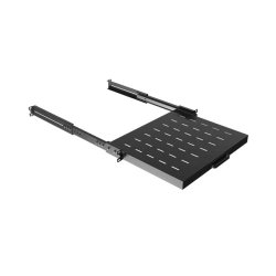 SLIDING SHELF FOR 19" RACK CABINETS 350MM BLACK LANBERG (1U/445X350MM, LOAD CAPACITY UP TO 35KG)