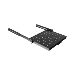 SLIDING SHELF FOR 19" RACK CABINETS 350MM BLACK LANBERG (1U/445X350MM, LOAD CAPACITY UP TO 35KG)