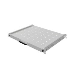 SLIDING SHELF FOR 19" RACK CABINETS 350MM GREY LANBERG (1U/445X350MM, LOAD CAPACITY UP TO 35KG)