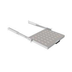 SLIDING SHELF FOR 19" RACK CABINETS 350MM GREY LANBERG (1U/445X350MM, LOAD CAPACITY UP TO 35KG)