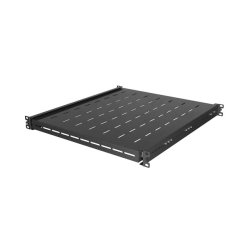 SLIDING SHELF FOR 19" RACK CABINETS 500MM BLACK LANBERG (1U/445X500MM, LOAD CAPACITY UP TO 35KG)
