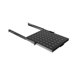 SLIDING SHELF FOR 19" RACK CABINETS 500MM BLACK LANBERG (1U/445X500MM, LOAD CAPACITY UP TO 35KG)