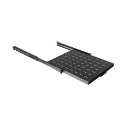 SLIDING SHELF FOR 19" RACK CABINETS 500MM BLACK LANBERG (1U/445X500MM, LOAD CAPACITY UP TO 35KG)