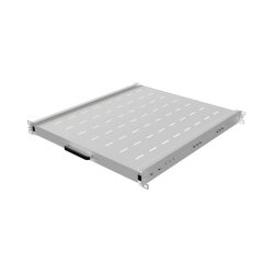 SLIDING SHELF FOR 19" RACK CABINETS 500MM GREY LANBERG (1U/445X500MM, LOAD CAPACITY UP TO 35KG)