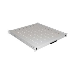 SLIDING SHELF FOR 19" RACK CABINETS 500MM GREY LANBERG (1U/445X500MM, LOAD CAPACITY UP TO 35KG)