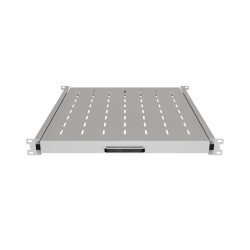 SLIDING SHELF FOR 19" RACK CABINETS 500MM GREY LANBERG (1U/445X500MM, LOAD CAPACITY UP TO 35KG)