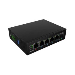 SWITCH LANBERG ILFE-4P-1GE-1S-90 POE 1XBT 3XAT SFP/ETH DIN UNMANAGMENT FAST ETHERNET