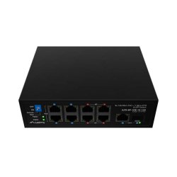 SWITCH LANBERG ILFE-8P-1GE-1S-120 POE 4XBT 4XAT SFP/ETH DIN UNMANAGMENT FAST ETHERNET