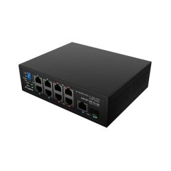 SWITCH LANBERG ILFE-8P-1GE-1S-120 POE 4XBT 4XAT SFP/ETH DIN UNMANAGMENT FAST ETHERNET