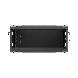 RACK CABINET 19" WALL-MOUNT 4U/600X450 (FLAT PACK) WITH METAL DOOR BLACK LANBERG