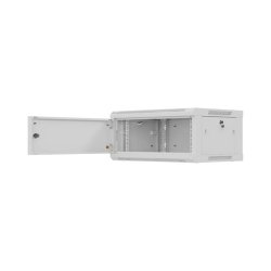 RACK CABINET 19" WALL-MOUNT 4U/600X450 (FLAT PACK) WITH METAL DOOR GREY LANBERG